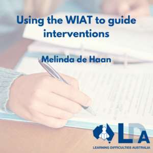 Using the WIAT to guide intervention